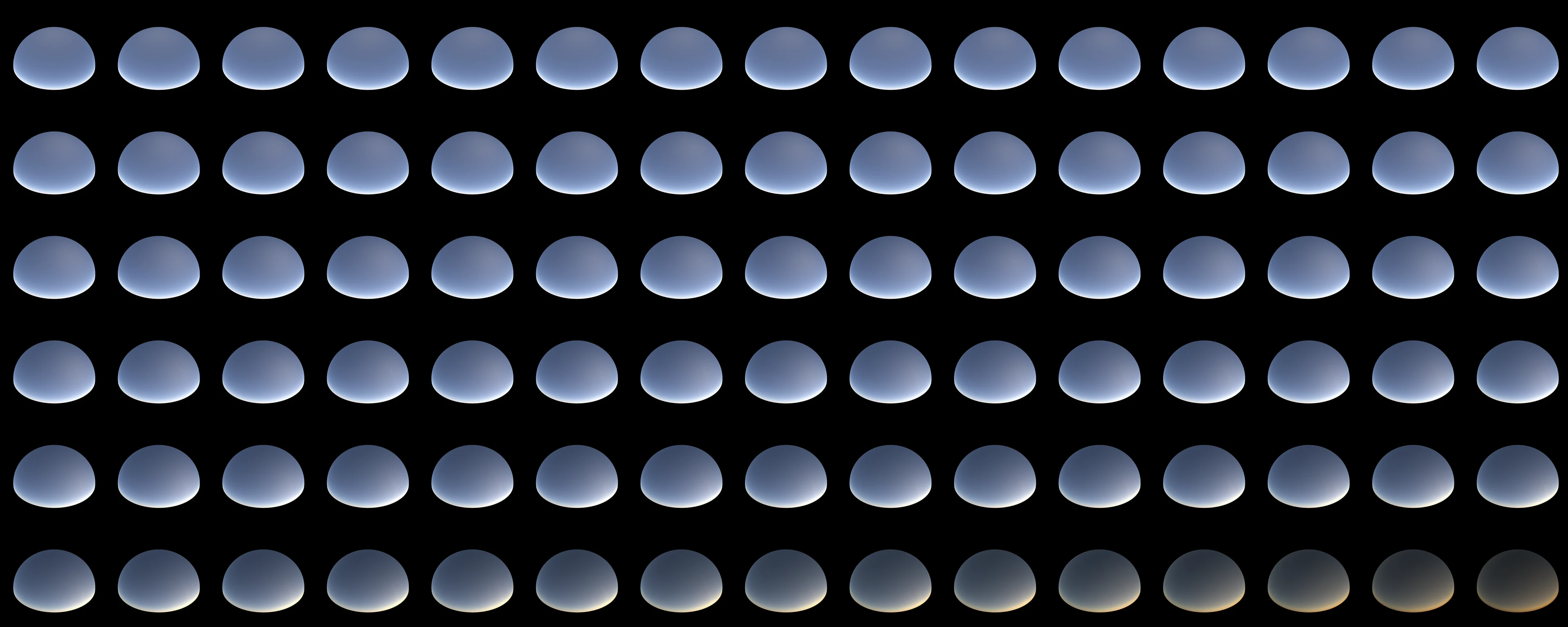 Earth — Hemispheres and solar disc.
