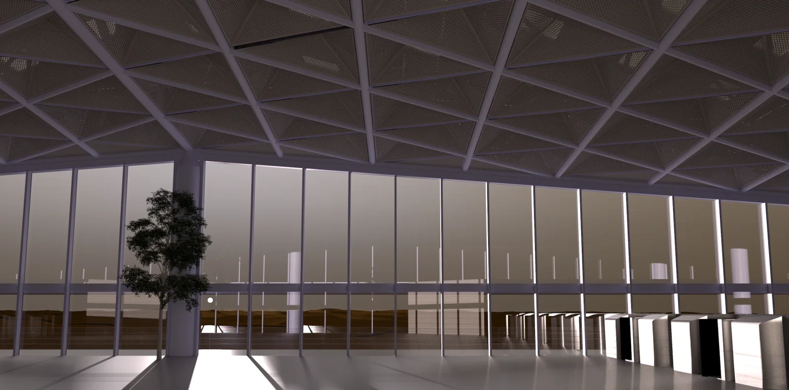 Interior scene rendered with a custom MCD v5.3 atmospheric profile with sun and sky model, cirrus ice clouds, and lakes in Arcadia using ESP_061075_2195: candidate landing site for SpaceX Starship in Arcadia region DTM.
