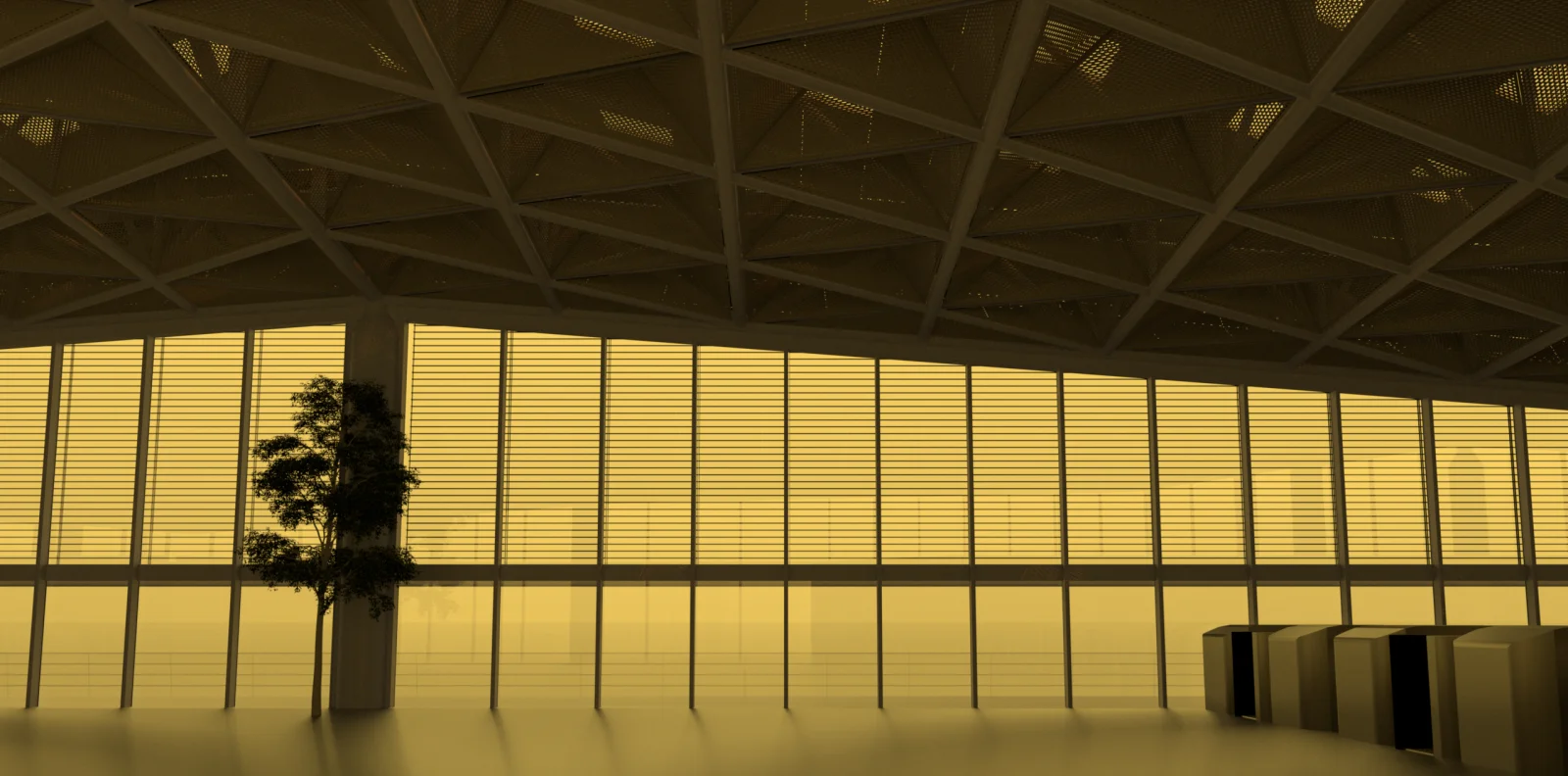 Scene rendered with Titan sun and sky model, Teanby et al. 2006.