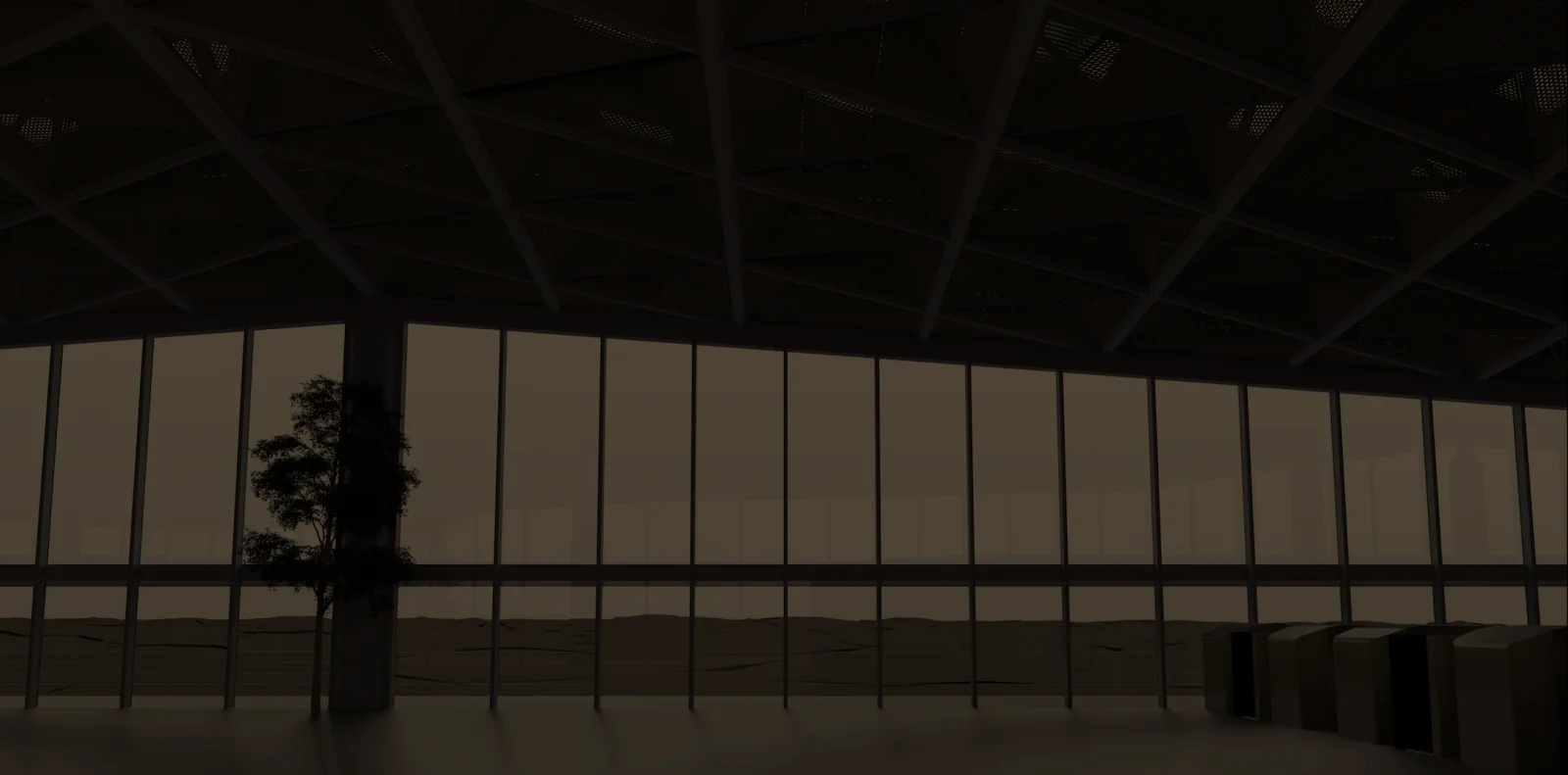 Scene rendered with Ehrenreich et al. (2012) sky model.